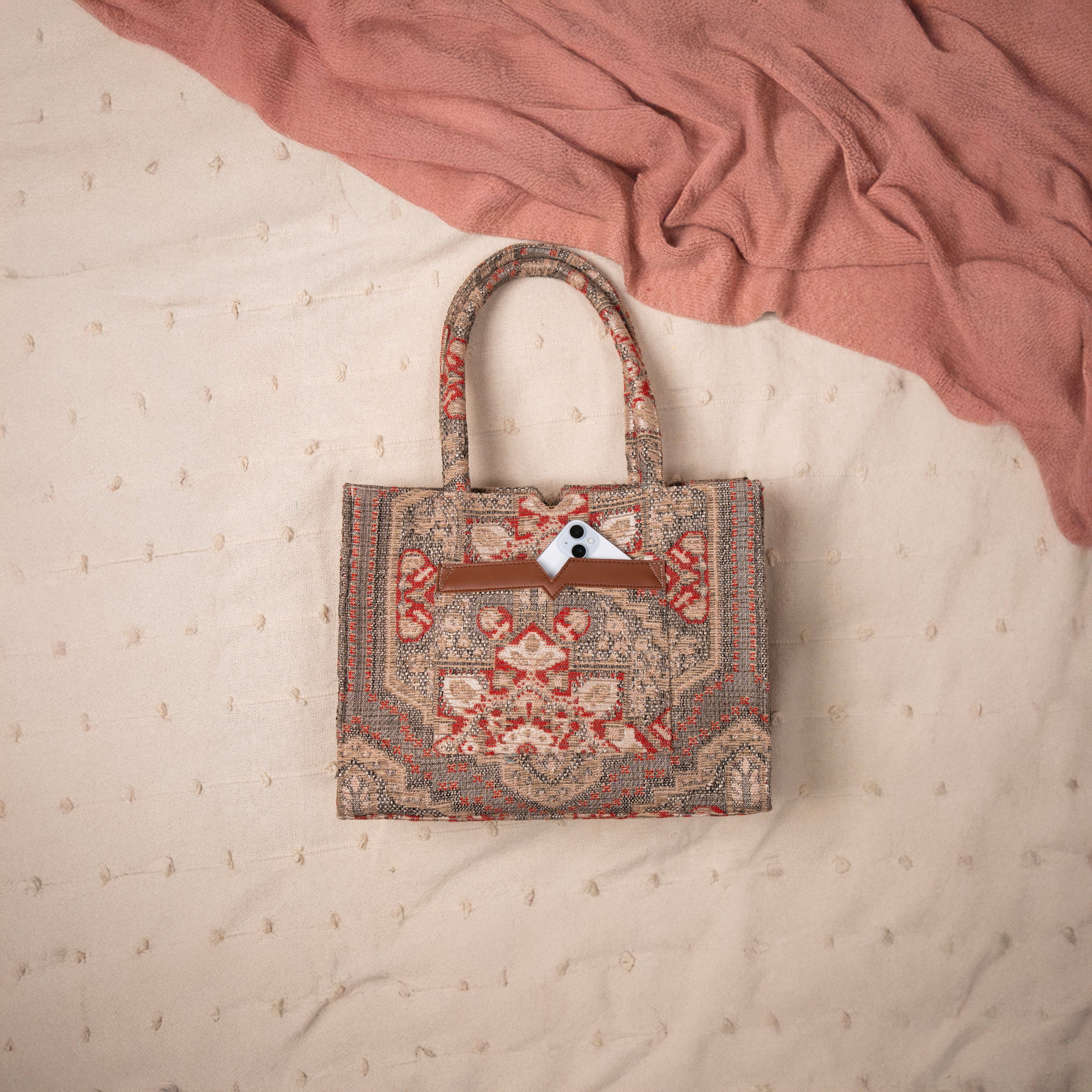 Vintage Hues Medium Box Bag (MEDIUM)