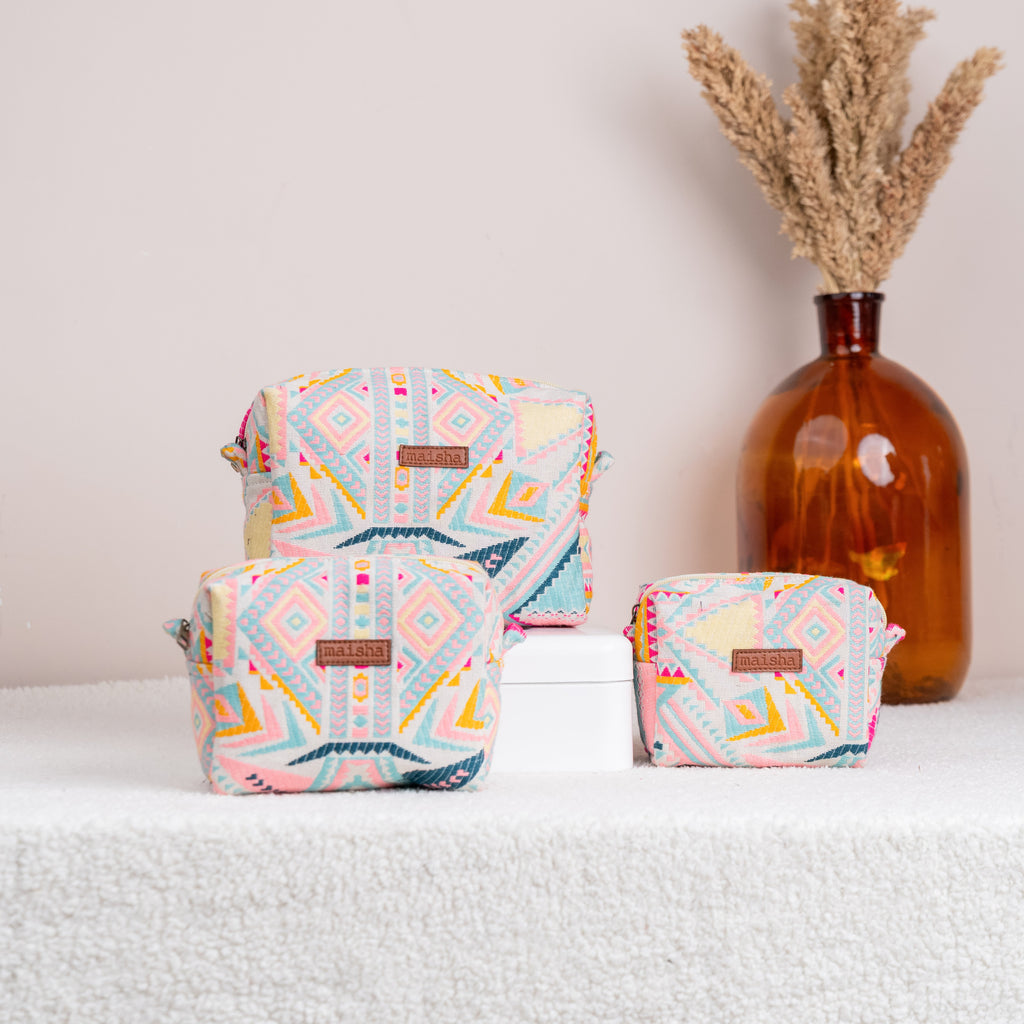Pastel Passion Essential Pouch Set of 3