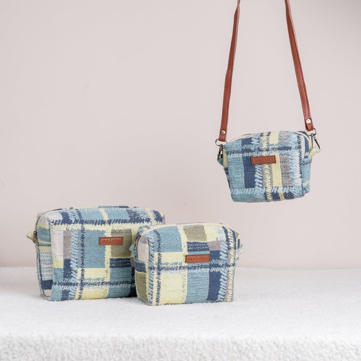 Denim Daze Essential Pouch Set of 3 detail