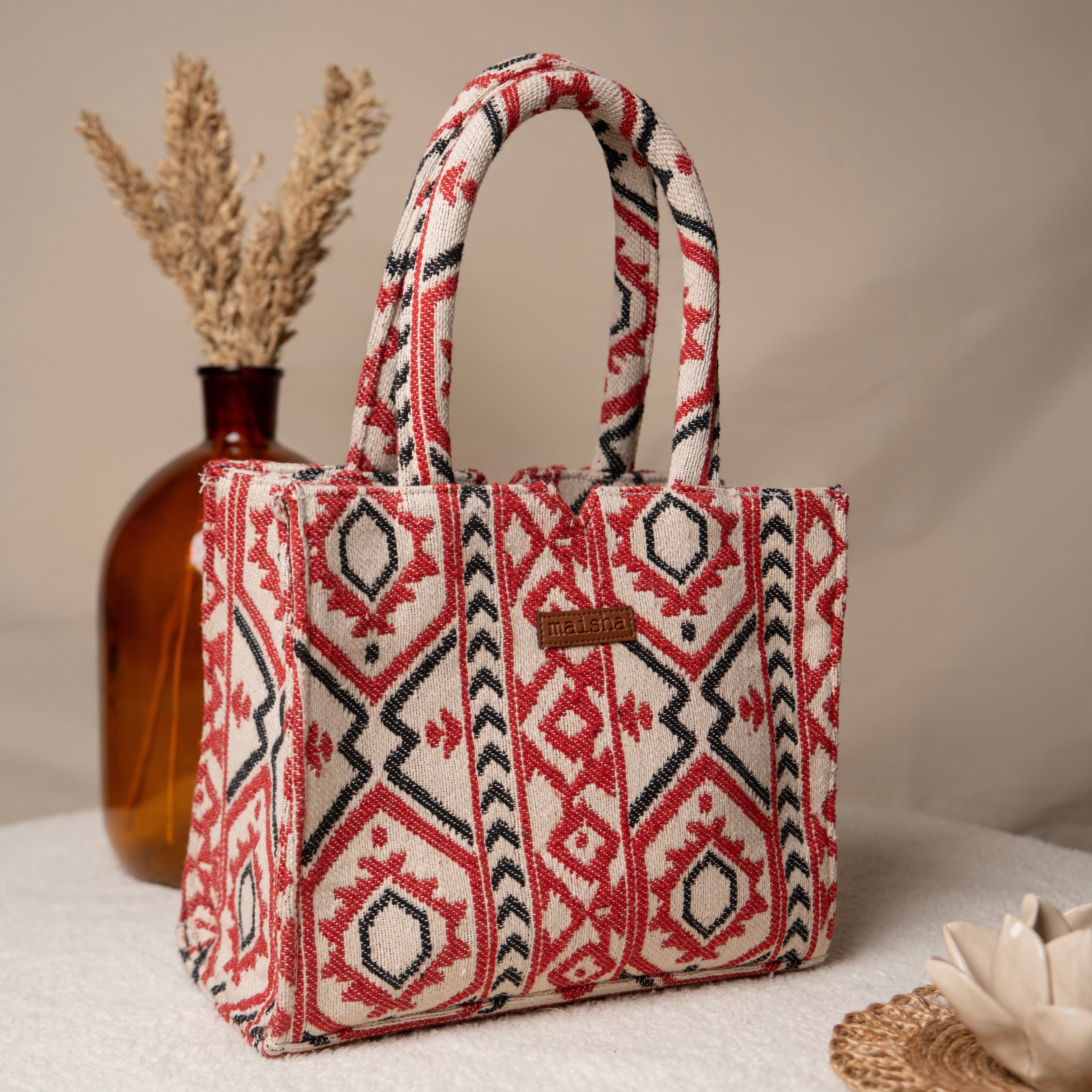 Crimson Charm Box Bag (MEDIUM)