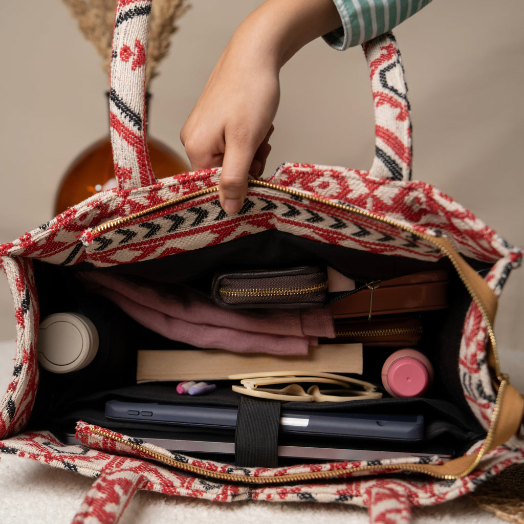 Crimson Charm Box Bag (LARGE)