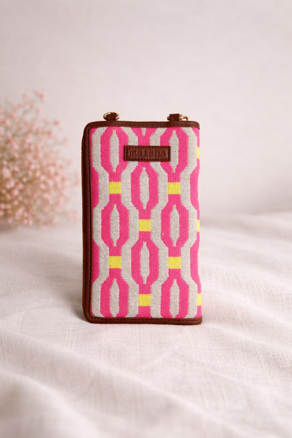 Rose Link Mobile Wallet Sling front view